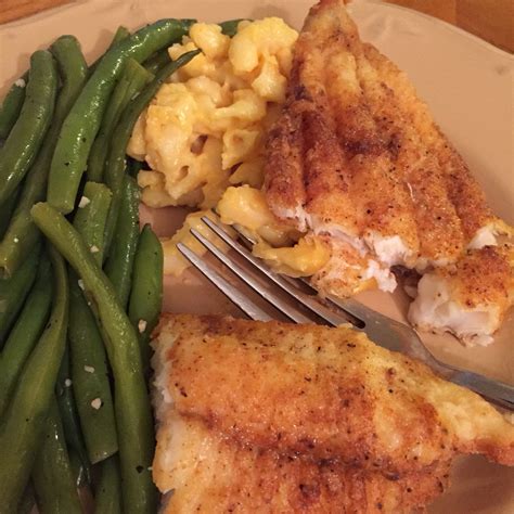 Green Beans Macaroni And Cheese And Fried Catfish Soul Food Fried
