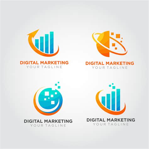 Digital Marketing Logo Design Vector Suitable For Your Business Logo