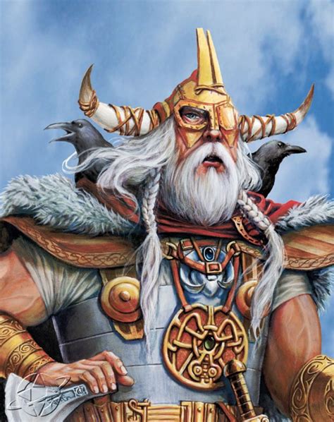 A Picture Of Odin Extracted Of The Video Game Age Of Mythologie
