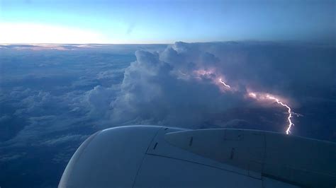 Lightning From A Plane Flying Over Italy Youtube