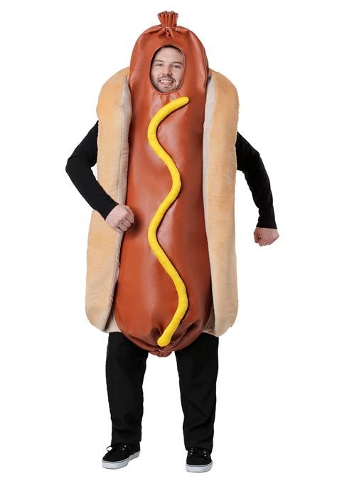Adult Hot Dog Costume Fast Food Halloween Costumes