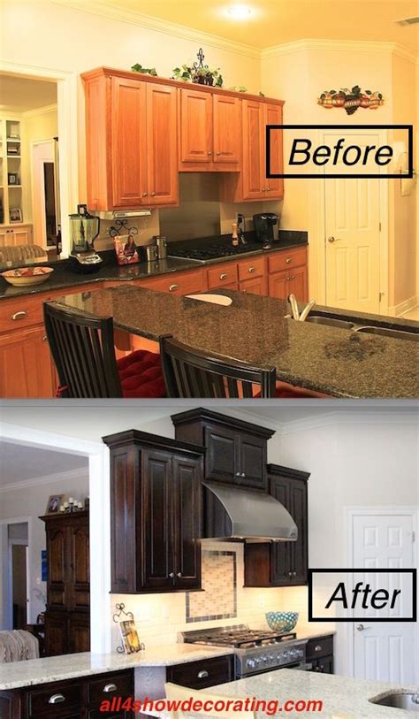 Value for money · worldwide delivery · high quality materials Honey oak cabinets re-stained with java gel stain ...