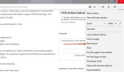 How To Use The Read Aloud Feature In Microsoft Edge On Windows 10 Hot