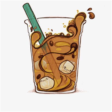 Iced Coffee Drawing At Getdrawings Free Download