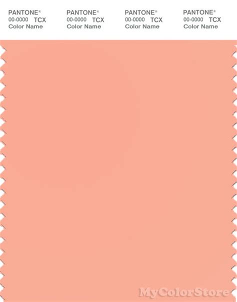 Pantone Smart 14 1323 Tcx Color Swatch Card Pantone Salmon