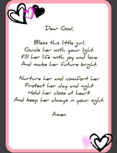 Little Girl Prayer Prayers Angel Prayers Prayer For