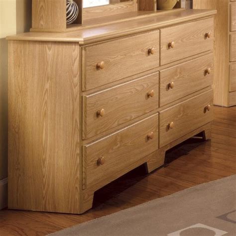 Lang Shaker 57 Inch 6 Drawer Dresser With Roller Glides A1 Furniture