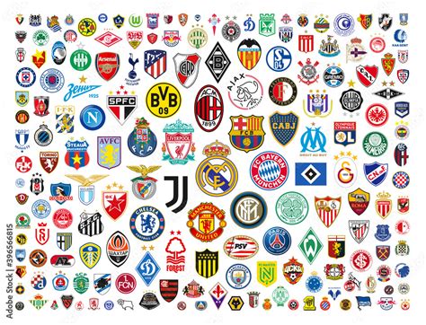 Vector Logos Of The World S Best Football Clubs Stock Vector Adobe Stock