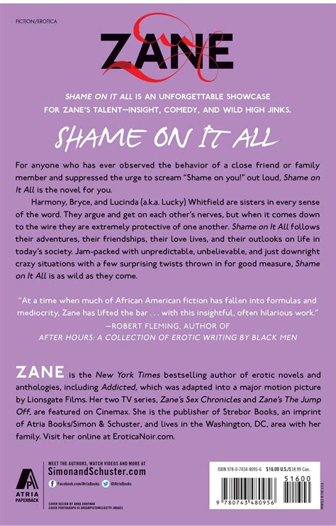 Shame On It All Book By Zane Official Publisher Page Simon And Schuster