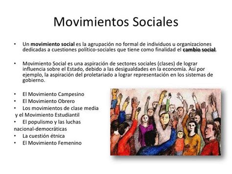 Movimiento Social Curiosidades Sobre Definiciones