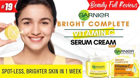 Garnier Bright Complete Vitamin C Serum Cream Review Spf 40 And Pa