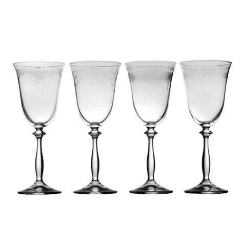 Amelia Set Of 4 White Wine Glasses Mikasa