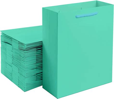 Amazon Com Shipkey Pcs Turquoise Gift Bags X X Inch Small Gift