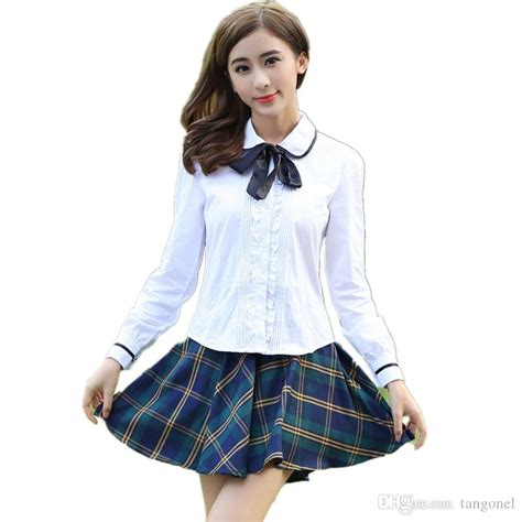 2019 Japanese School Girl Uniform Korean Student College Uniform Skirt
