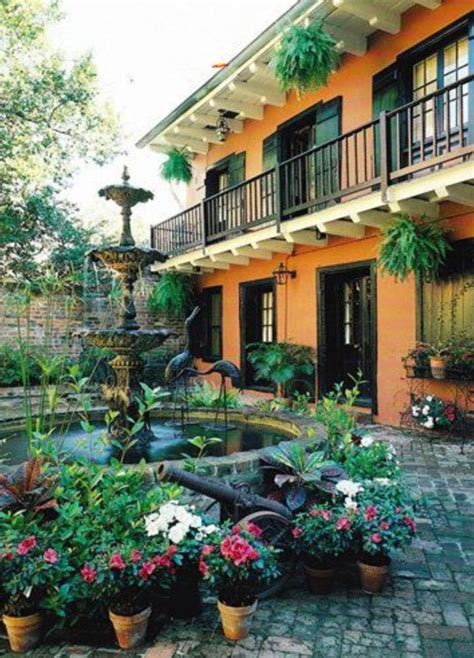 French Quarter Courtyard New Orleans Decor New Orleans Homes New
