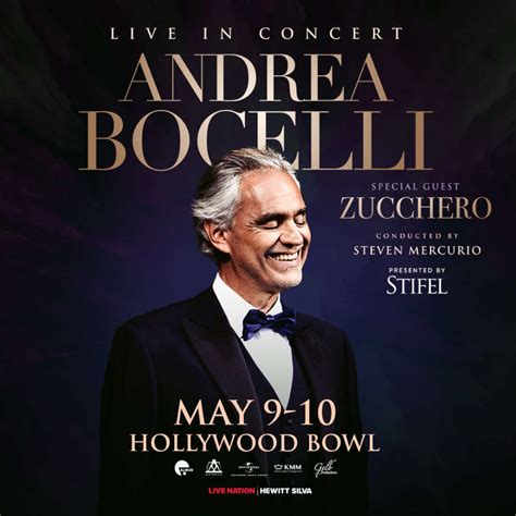 Andrea Bocelli Live In Concert May 9 10 2023 Hollywood Bowl Kpfk 90 7 Fm