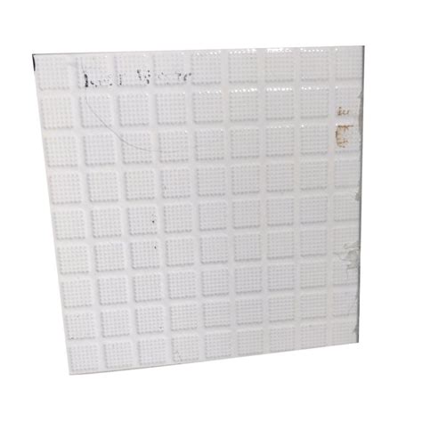 Ceramic Square Checkered White Floor Tiles For Flooring Thickness 8