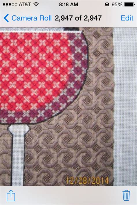 Great background stitch | Needlepoint stitches, Needlepoint canvases