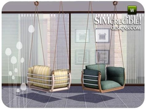 Simcredibles Summer Illusion Hanging Chair Sims 4 Cc Furniture