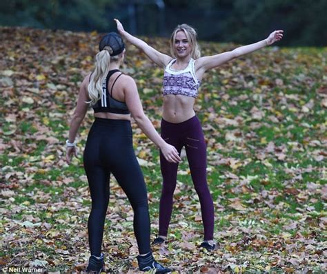 Kimberley Garner Working Out In Hyde Park CelebMafia