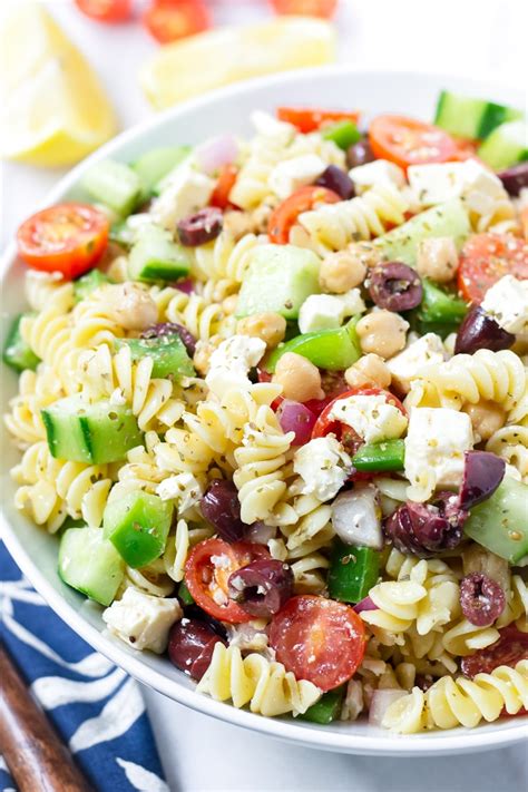 Easy Greek Pasta Salad Cooking For My Soul