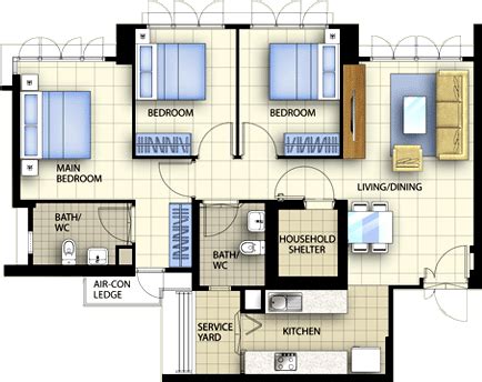 Fernvale Crest: Samples of Furnished Layout Plans