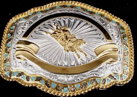 Crumrine belt buckles retailed for $100 or more. Gold And Silver Unfinished Crumrine Belt Buckle