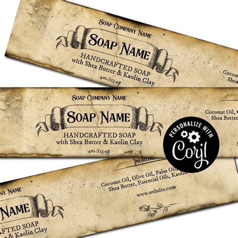 Customizable Free Printable Soap Labels