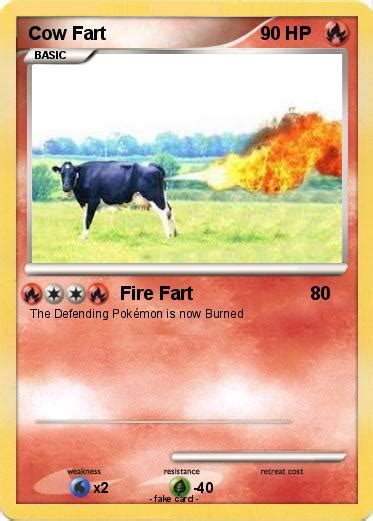 pokémon cow fart fire fart my pokemon card