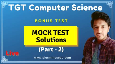 His characters have been stranded on. DSSSB TGT Computer Science | BONUS Mock Test Detailed ...