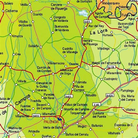 Palencia Mapa Ciudad De La Región España Mapa De La Ciudad