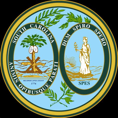 South Carolina State Seal Fridge Magnet Etsy