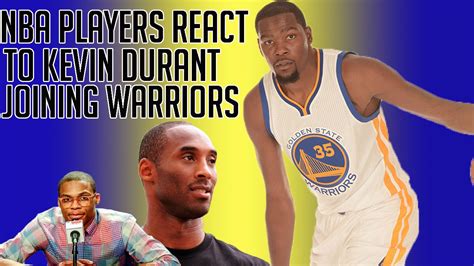 NBA Players React To Kevin Durant Joining The Warriors YouTube