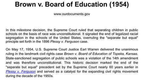 🌷 brown v board of education summary paper brown v board of education summary and ruling free