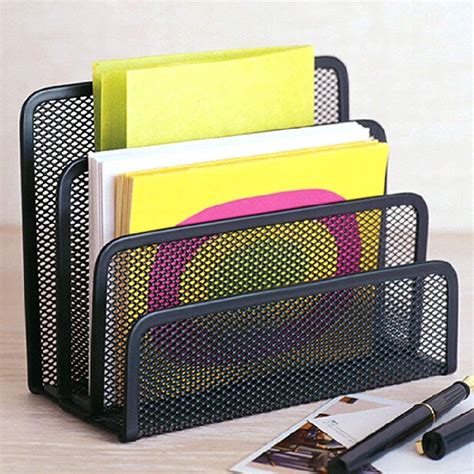 Practical Mesh Metal Letter Mail Document Organizer Storage Desktop