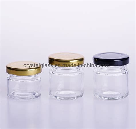 Small Size 25ml 35ml 1oz Glass Mini Honey Jar With Tinplate Lid For Jelly Jam Packing China