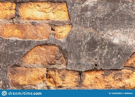 Abstract Background Texture Of Old Wall Stone Of A Water Russian