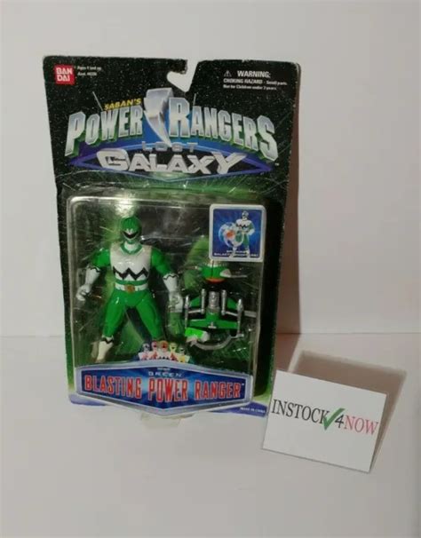 Power Rangers Lost Galaxy Green Blasting Power Ranger Figure New