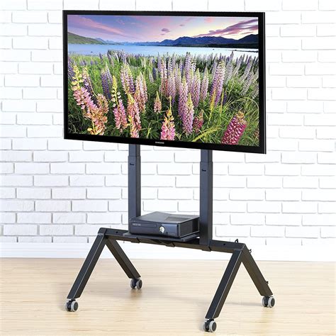 Fitueyes Mobile Tv Cart For Lcd Led Plasma Flat Panel Tv Stand With