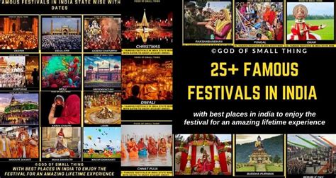Famous Festivals In India State Wise With Dates