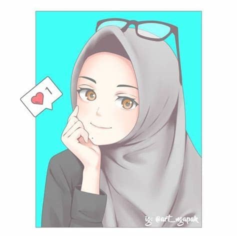 94 Gambar Kartun Yang Berhijab Terlihat Keren Pusat Informasi