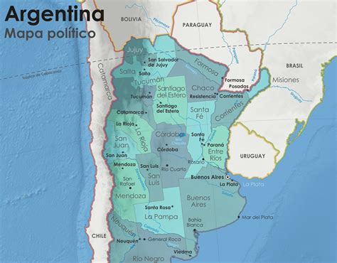 El Mapa Político De Argentina Easy Reader