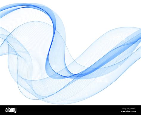 Abstract Vector Background Transparent Wavy Lines For Brochure