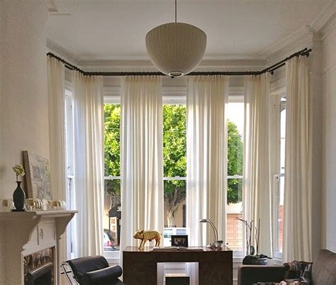 Living Room Curtain Ideas For Bay Windows Top Down Bottom Up Plain