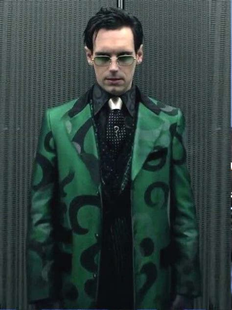 Gotham Season 5 The Riddler Cosplay Green Suit Coat New American Jackets