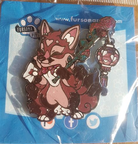 Fursona Pins Lantern Foxes Etsy