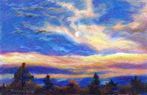 How To Draw The Night Sky With Colored Pencils Nathaniel Famand