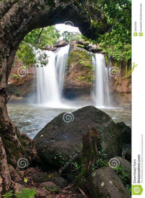 Beautiful Waterfall In National Park Stock Image Image Of Waterfall