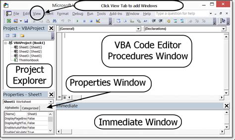 Vba For Beginners Understanding The Visual Basic Editor Online Pc
