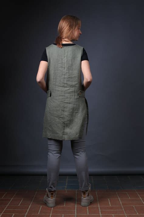 This Apron Is Made From 100 Natural Linen And Produced And Handmade